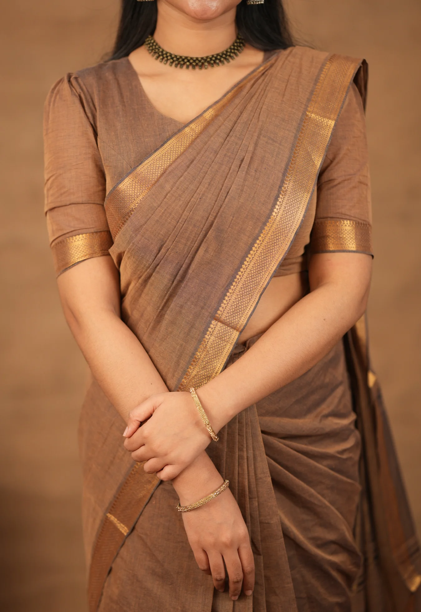 LEELA-Mangalgiri cotton-Earthy dust - Image 6
