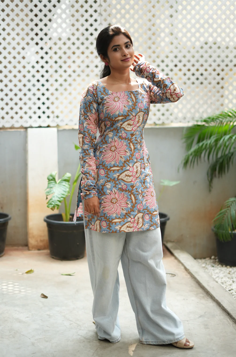 Megha-short Kurti III(Kalamkari) - Image 6